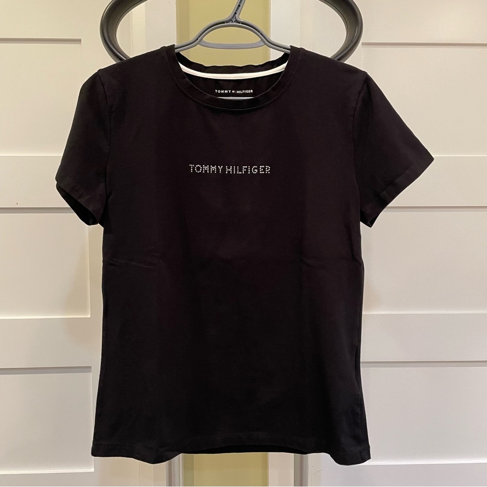 Tommy Hilfiger Black Fitted Short Sleeve T-Shirt